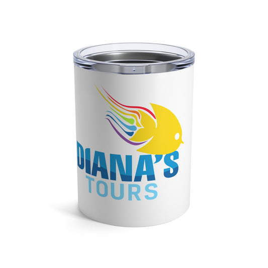 Personalized 10oz Travel Tumbler - Diana's Tours Design