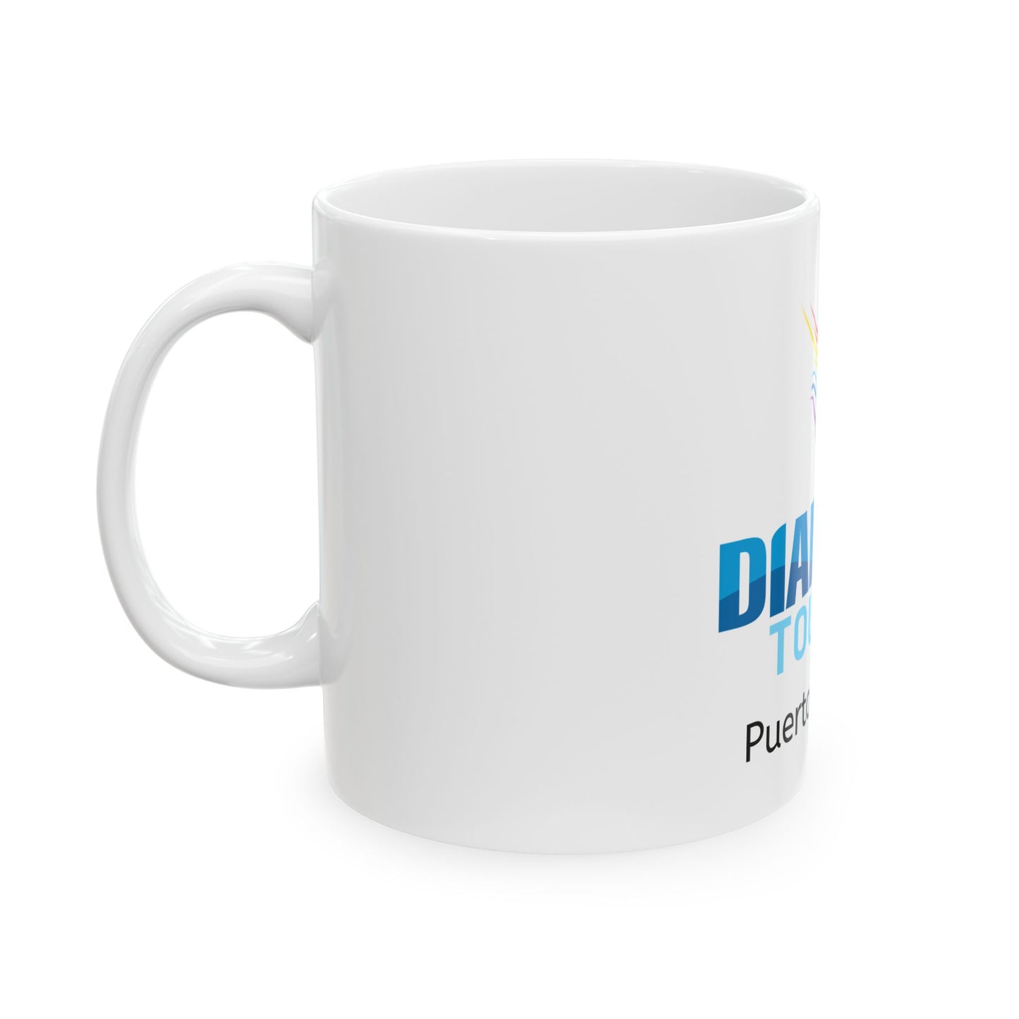 Personalized Travel Ceramic Mug – Diana's Tours – Puerto Vallarta