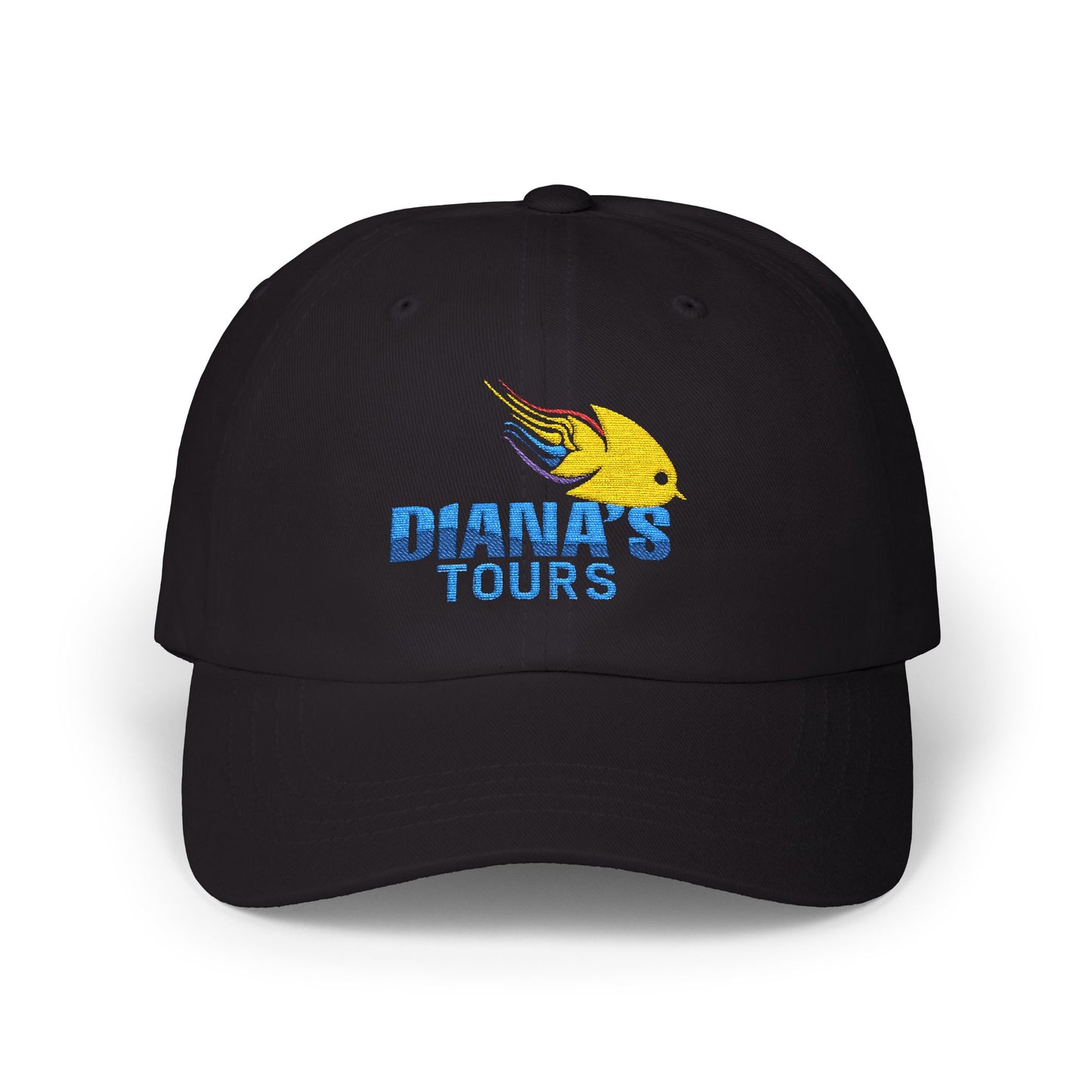Classic Dad Cap - Diana's Tours Embroidered White Hat for Travel Lovers